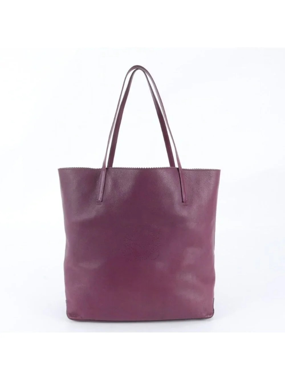 Loewe Anagram Leather Tote Shoulder Hand Bag
